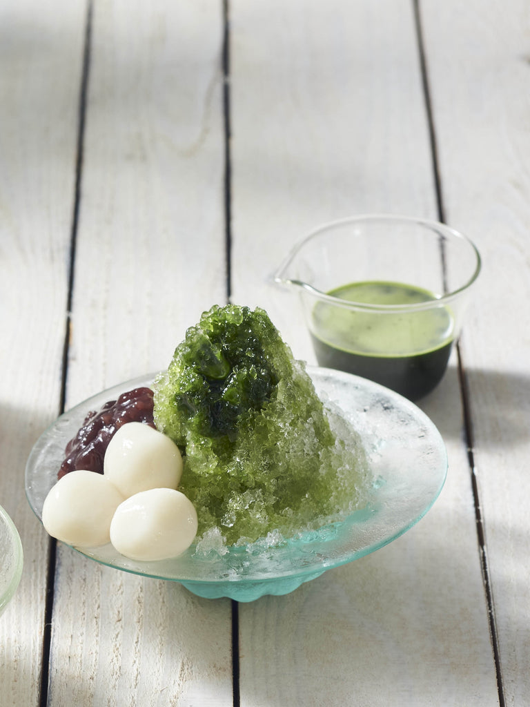 抹茶かき氷（フードプロセッサー）