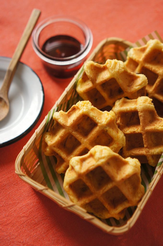 春人参のホットビスケット（ワッフル＆ホットサンドベーカー）