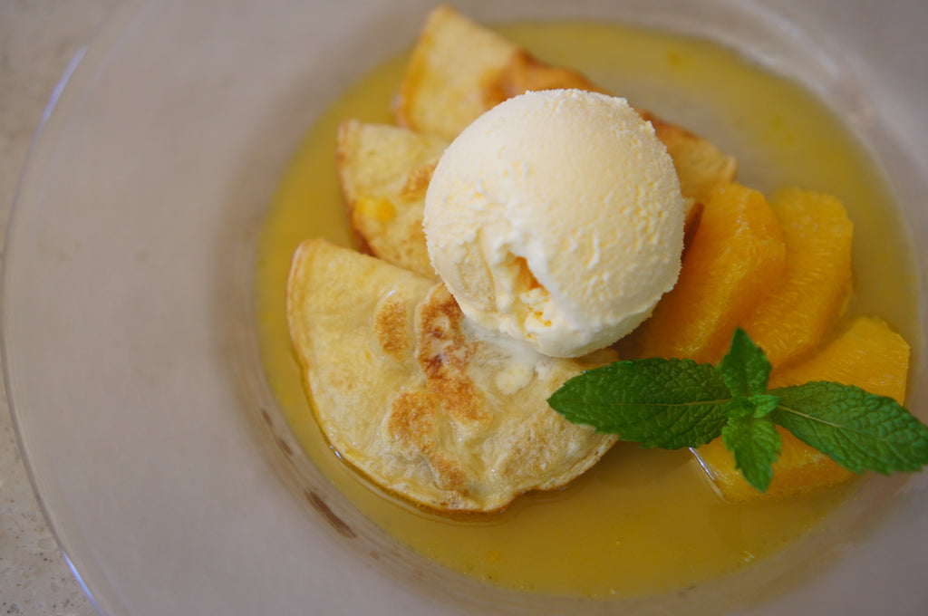 クレープシュゼット（ワッフル＆ホットサンドベーカー＋パンケーキプレート）