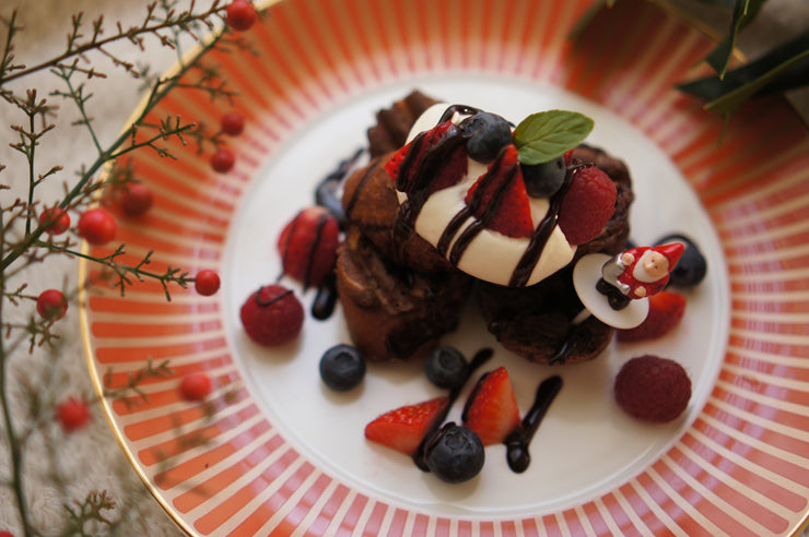 ショコラフレンチトーストのベリー添え