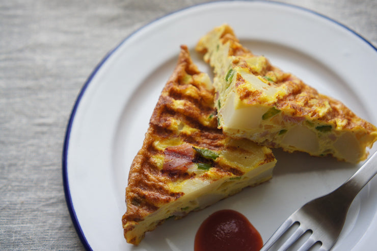 トルティージャ（ハムとピーマンのスペイン風オムレツ）