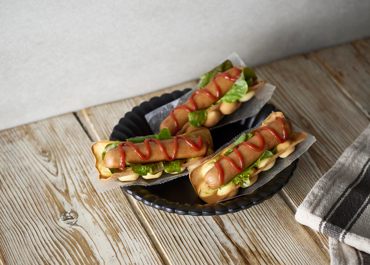エッグワッフルのくるっとホットドック（エッグワッフル＆ホットサンドベーカー）