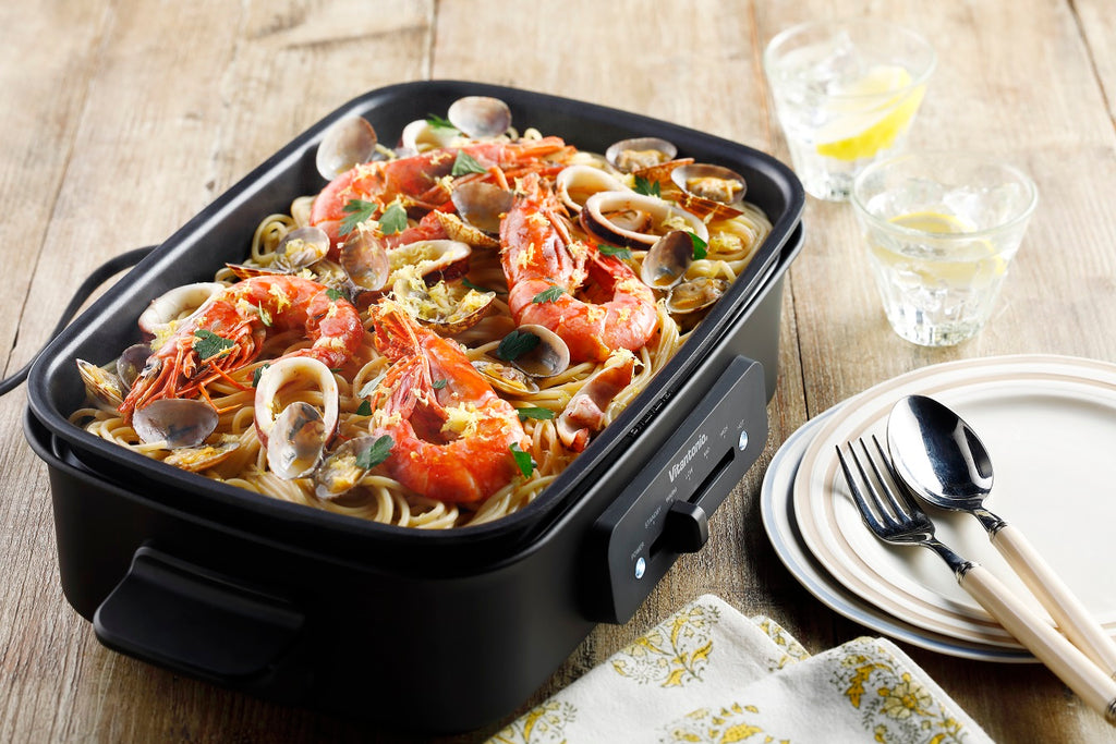 魚介たっぷりレモンパスタ