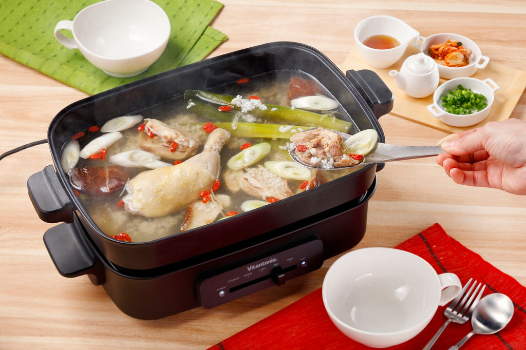 サムゲタン風骨付き鶏の煮込み